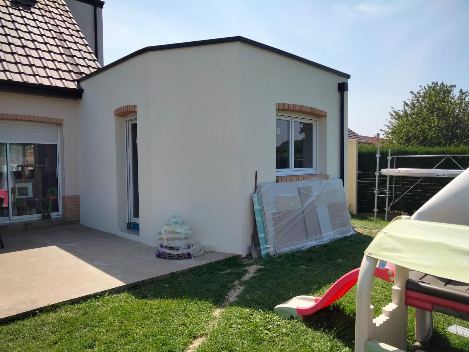 Extension briques en Porotherm