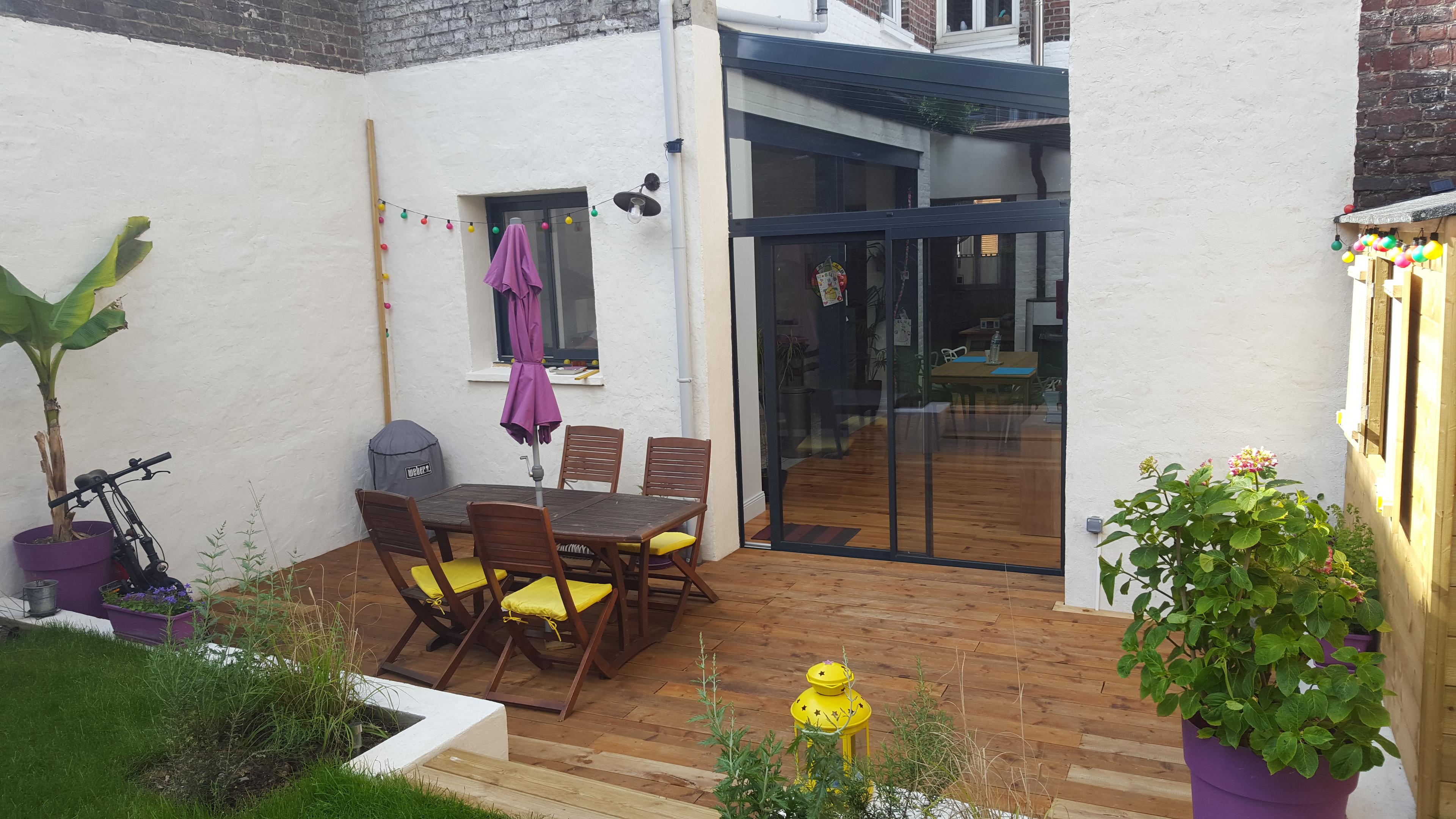 Aménagement d'une terrasse